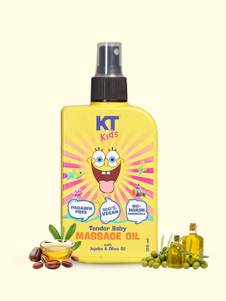 Tender Baby Massage Oil | Jojoba Oil & Olive Oil | For Boys & Girls 3-12 years | 150ml - KT Kids