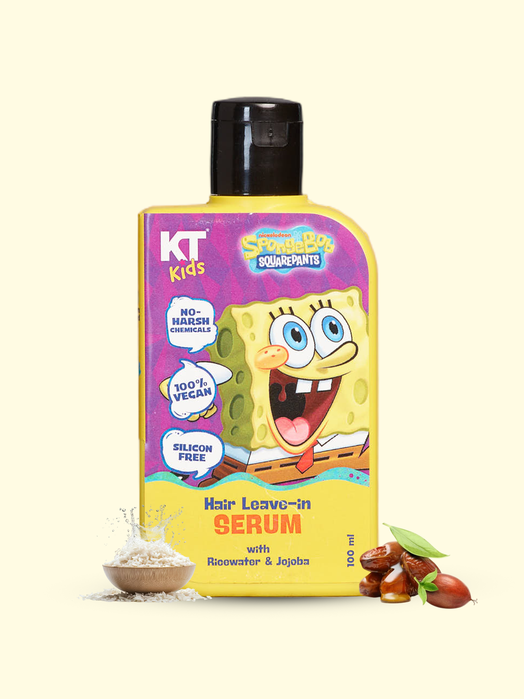 Hair Leave-In Serum | Ricewater & Jojoba | For Boys & Girls 3-12 years | 100ml - KT Kids