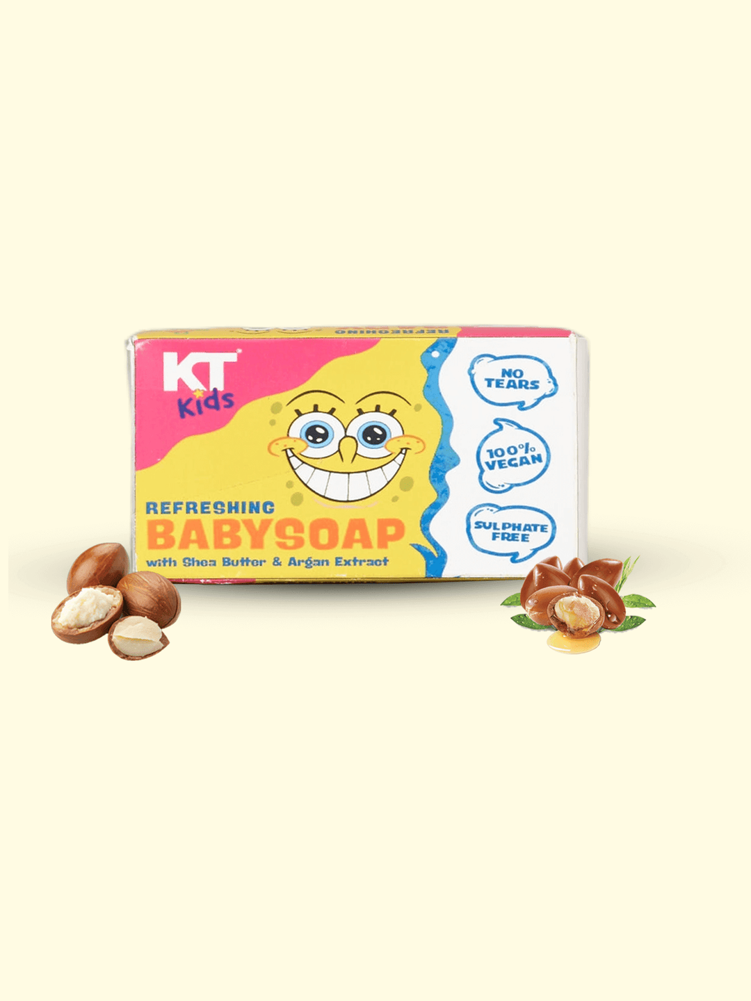 Refreshing Baby Soap | Shea Butter & Argan Oil | For Boys & Girls 3-12 years | 150gm - KT Kids