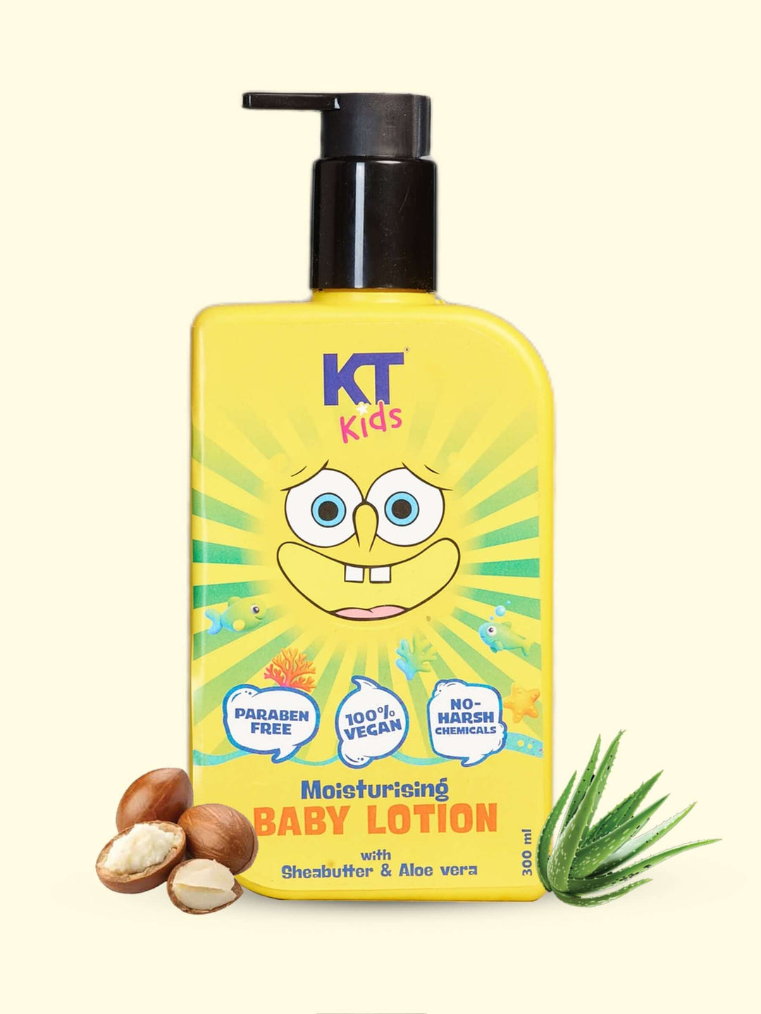 Moisturizing Baby Lotion | Shea Butter & Alovera | For Boys & Girls 3-12 years | 300ml - KT Kids