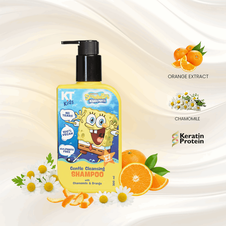 Gentle Cleansing Shampoo | Chamomile & Orange | For Boys 3-7 years | 200ml - KT Kids
