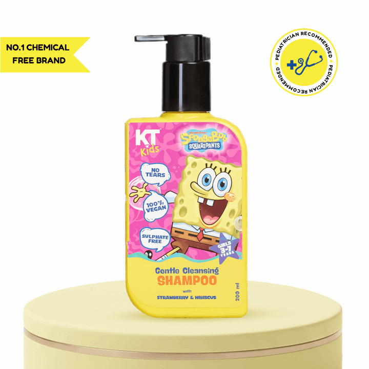 Gentle Cleansing Shampoo | Strawberry & Hibiscus | For Girls 3-7 years | 200ml - KT Kids