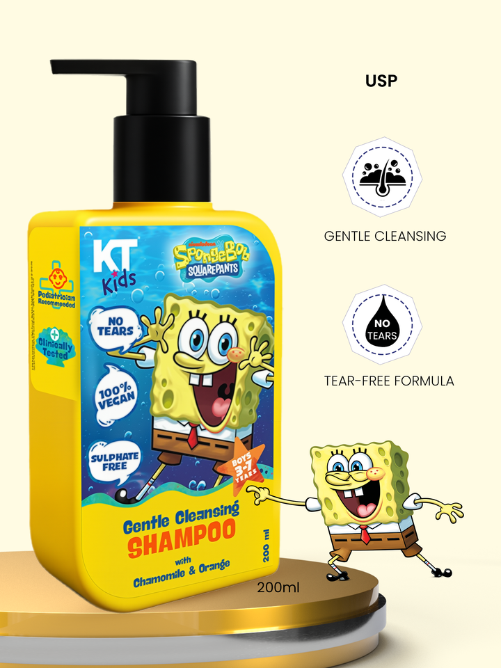 Gentle Cleansing Shampoo | Chamomile & Orange | For Boys 3-7 years | 200ml