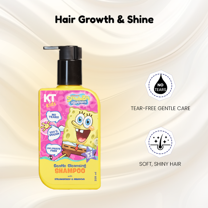 Haircare Trio Combo | Gentle Cleansing Shampoo + Protein Haircare Cream + Hair Leave-In Serum | For Girls 3–12 Years