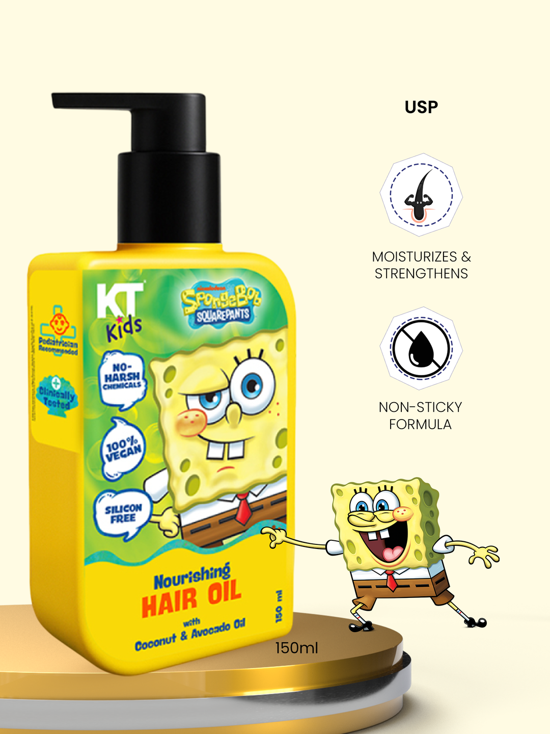 Nourishing Hair Oil | Coconut & Avacado Oil | For Boys & Girls 3-12 years | 150ml - KT Kids