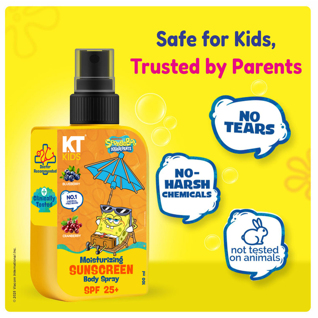 Personal Care Body Kit For Boys & Girls 3+ Years | Massage Oil + Soft Body Wash + Sunscreen + FREE Camel Crayon