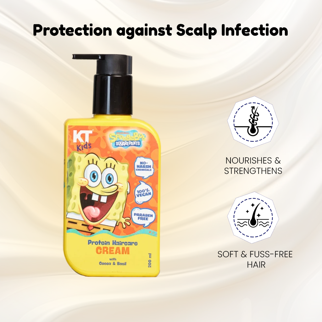 Haircare Trio Combo | Gentle Cleansing Shampoo + Protein Haircare Cream + Hair Leave-In Serum | For Boys 3–12 Years