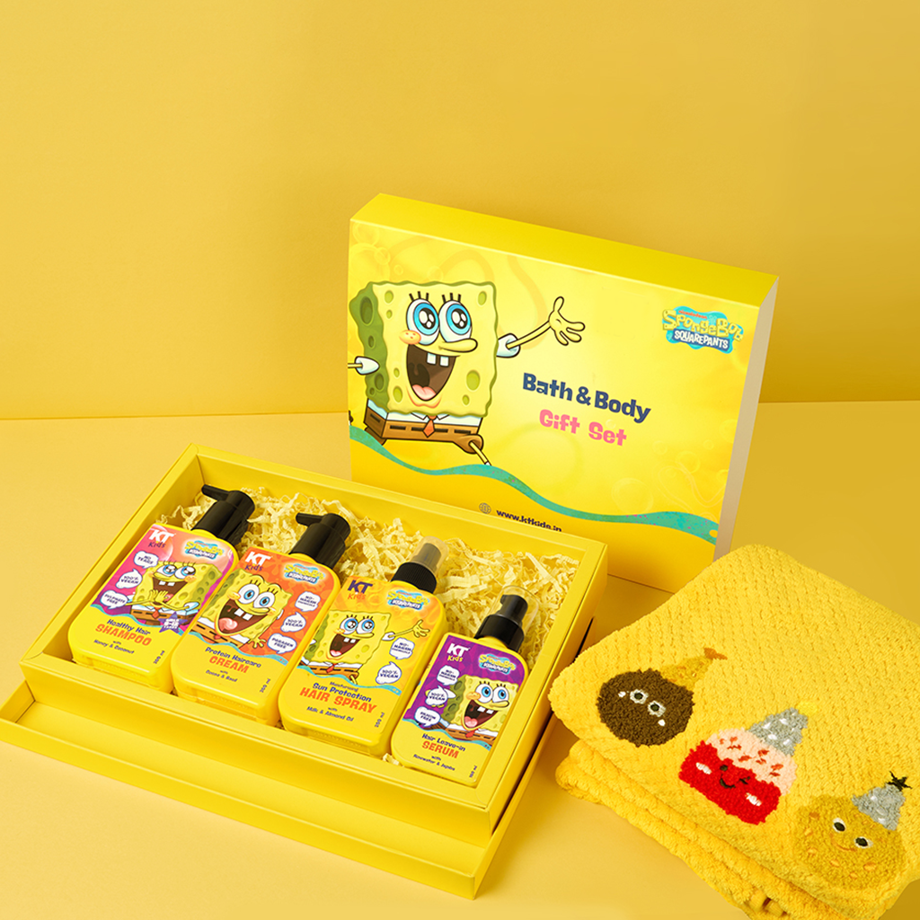 Gift Set For Girls 8–12 Years | Shampoo + Haircare Cream + Hair Serum + Sun-Protection Hair Spray