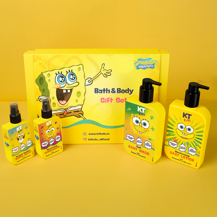 Gift Set For Boys & Girls 3+ Years | Soft Body Wash + Lotion + Sunscreen + Mosquito Spray