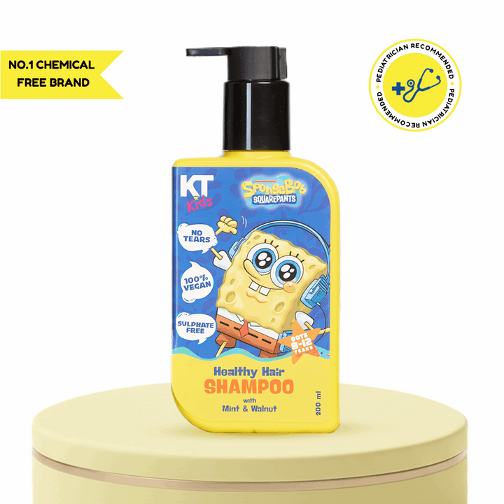 Healthy Hair Shampoo | Mint & Walnut | For Boys 8-12 years | 200ml - KT Kids