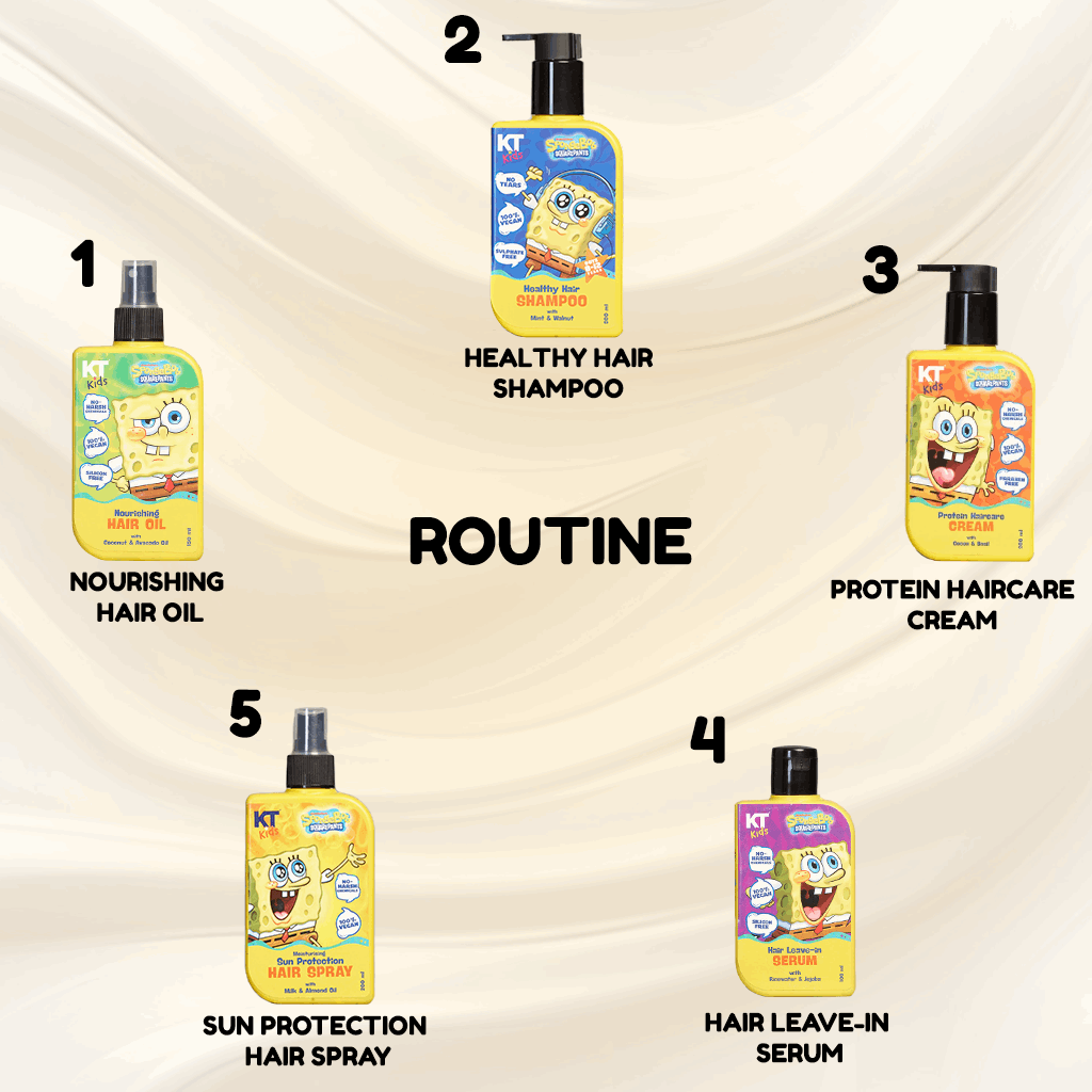 Healthy Hair Shampoo | Mint & Walnut | For Boys 8-12 years | 200ml - KT Kids