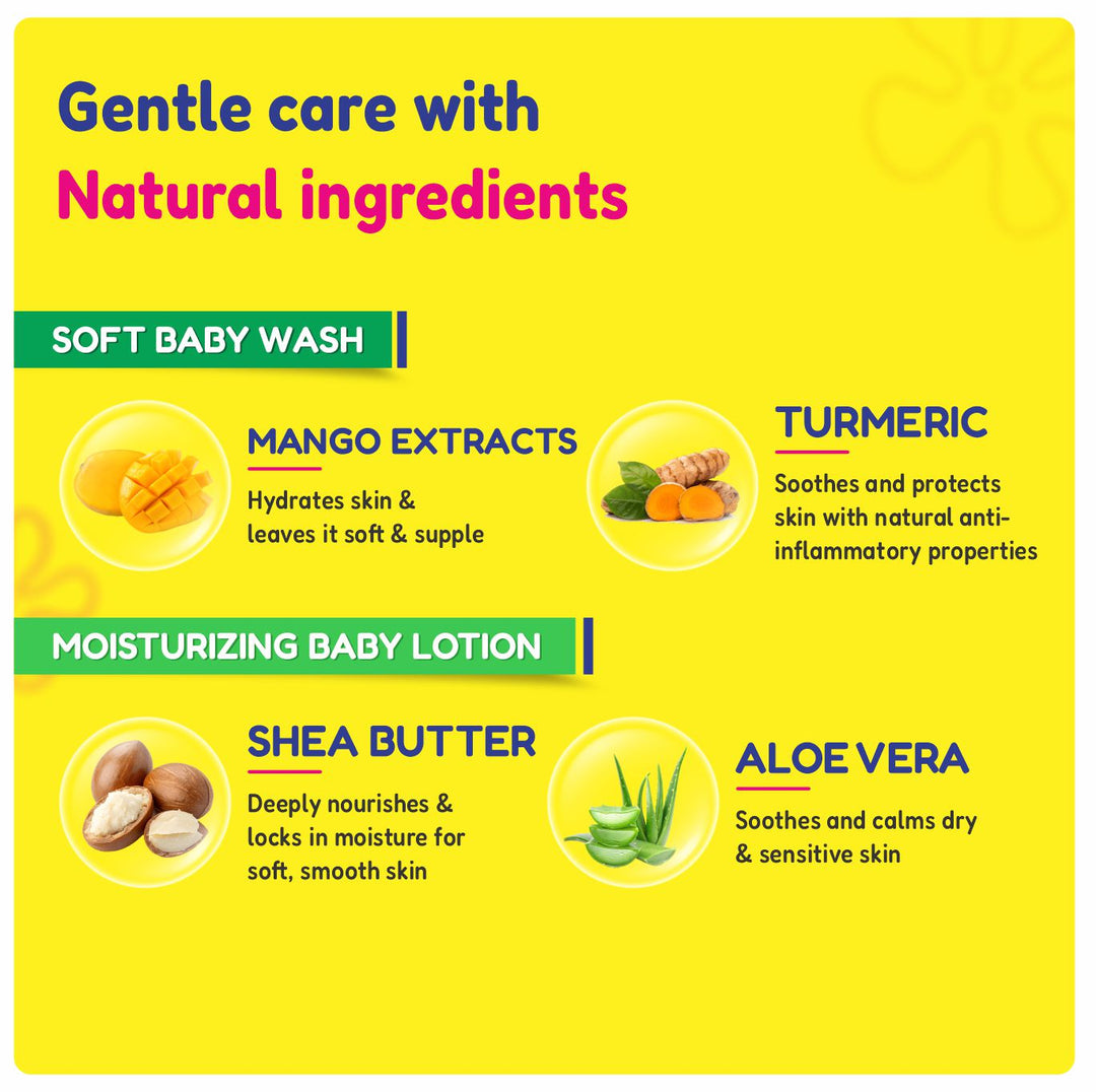 Gentle Body Care Combo | Soft Body Wash + Moisturizing Kids Lotion