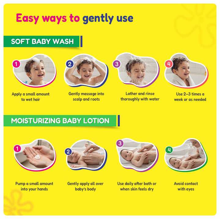 Gentle Body Care Combo | Soft Body Wash + Moisturizing Kids Lotion