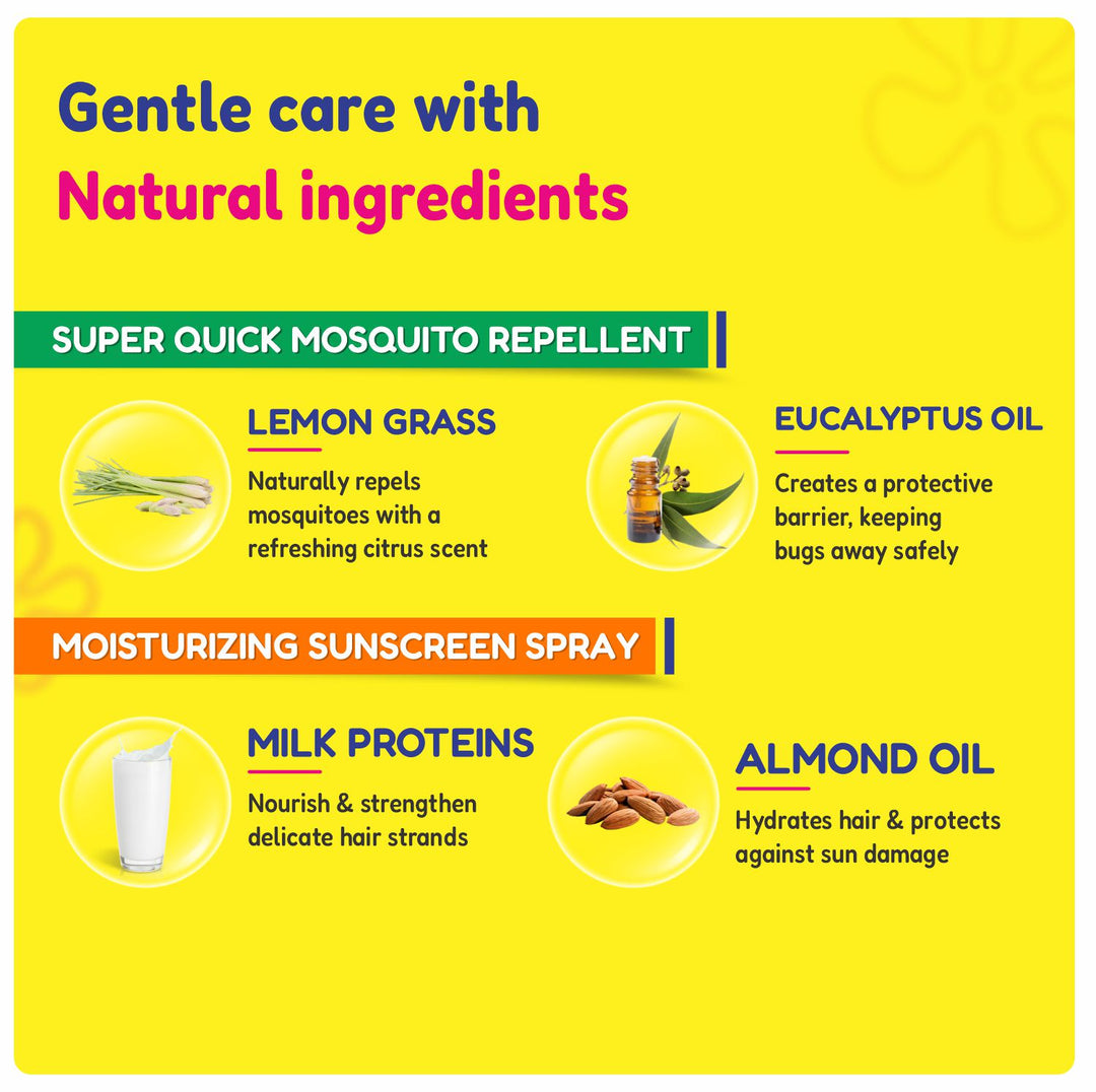 Outdoor Protection Combo | Super Quick Mosquito Repellent + Moisturizing Sunscreen Spray