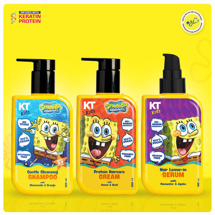 Haircare Trio Combo | Gentle Cleansing Shampoo + Protein Haircare Cream + Hair Leave-In Serum