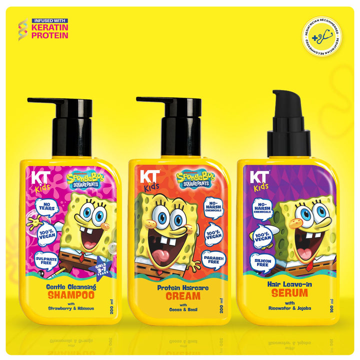 Haircare Trio Combo | Gentle Cleansing Shampoo + Protein Haircare Cream + Hair Leave-In Serum