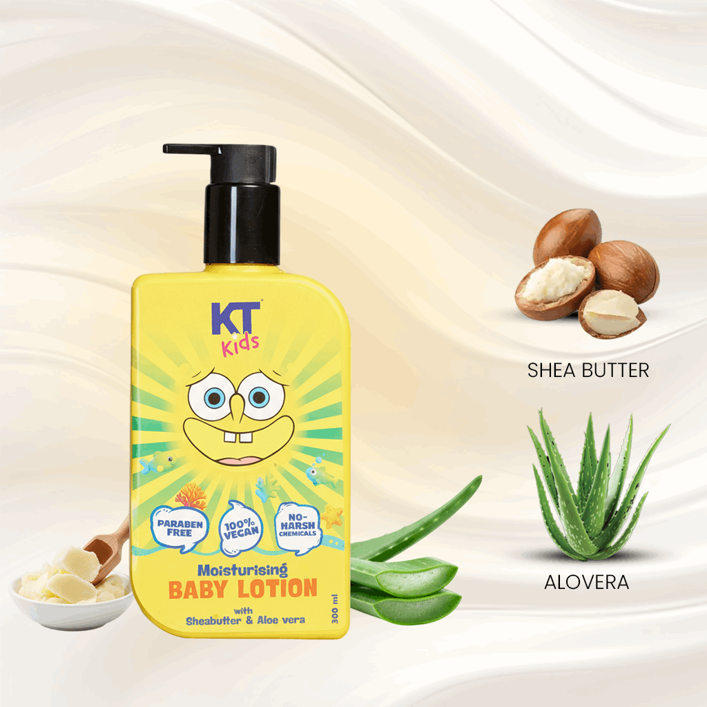 Moisturizing Baby Lotion | Shea Butter & Alovera | For Boys & Girls 3-12 years | 300ml - KT Kids