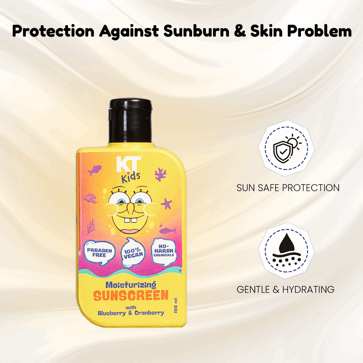 Moisturizing Sunscreen Spray | Blueberry & Cranberry | For Boys & Girls 3-12 years | 100ml - KT Kids