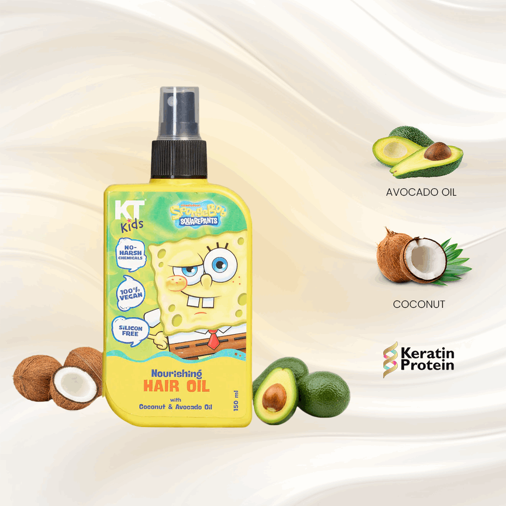 Nourishing Hair Oil | Coconut & Avacado Oil | For Boys & Girls 3-12 years | 150ml - KT Kids