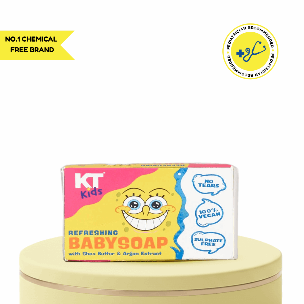 Refreshing Baby Soap | Shea Butter & Argan Oil | For Boys & Girls 3-12 years | 150gm - KT Kids