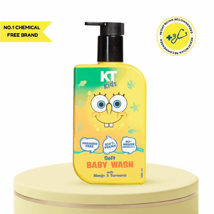 Soft Baby Wash | Mango & Turmeric | For Boys & Girls 3-12 years | 300ml - KT Kids