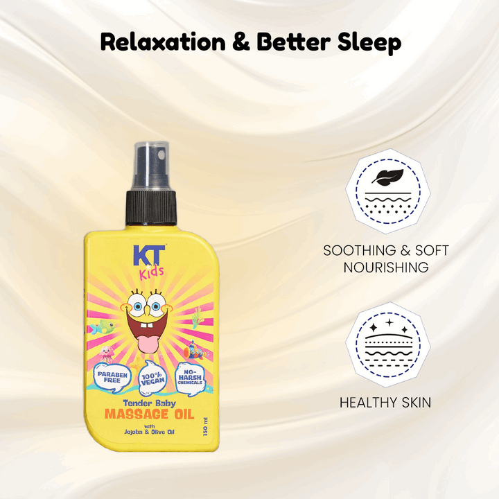 Tender Baby Massage Oil | Jojoba Oil & Olive Oil | For Boys & Girls 3-12 years | 150ml - KT Kids